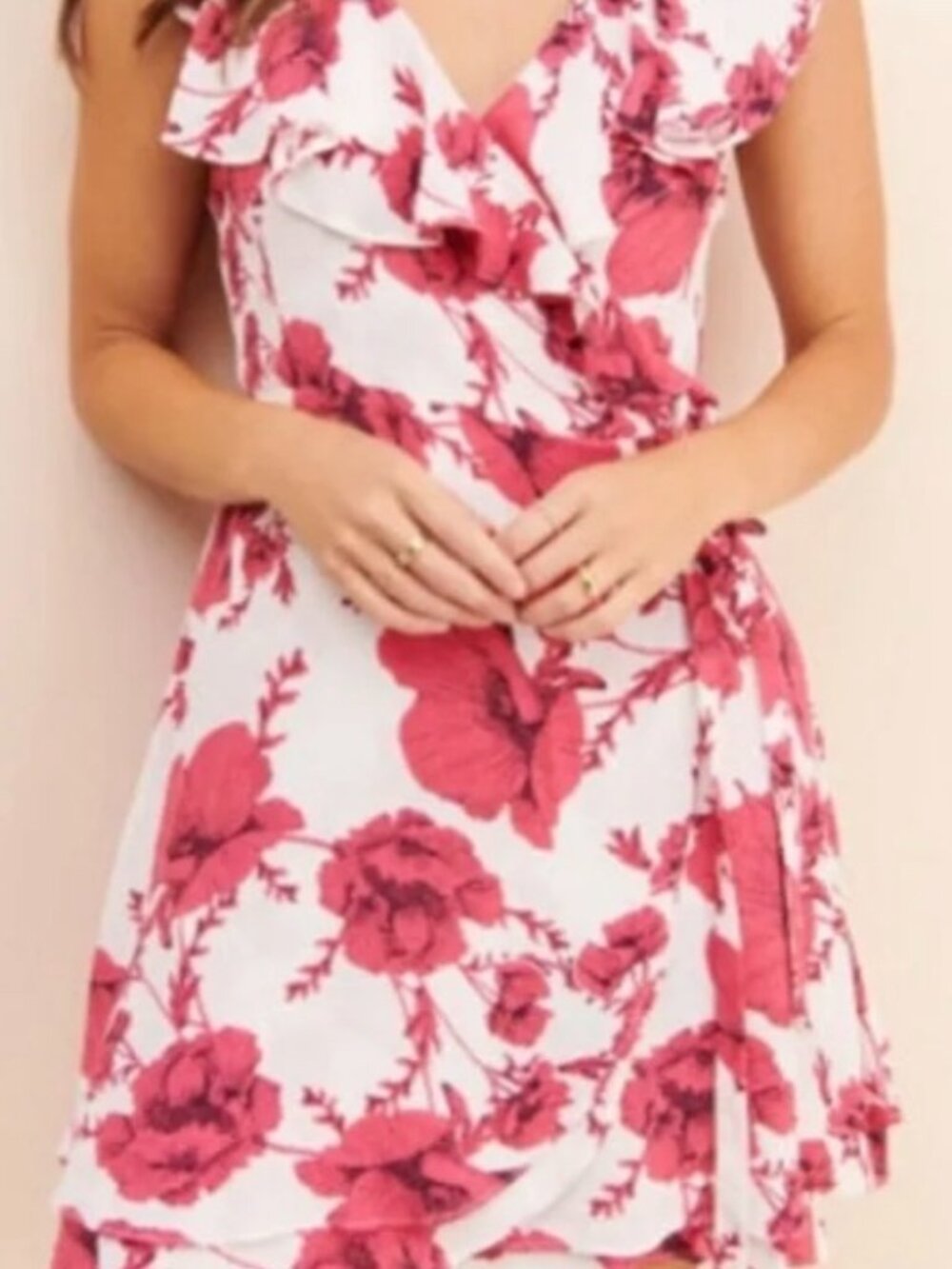 Free People Floral Wrap Dress